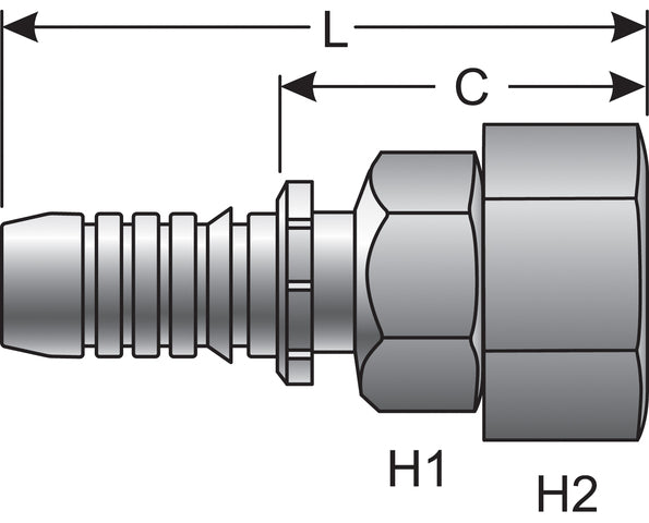 Hydraulic Coupling / Adapter Gates G20930-1616
