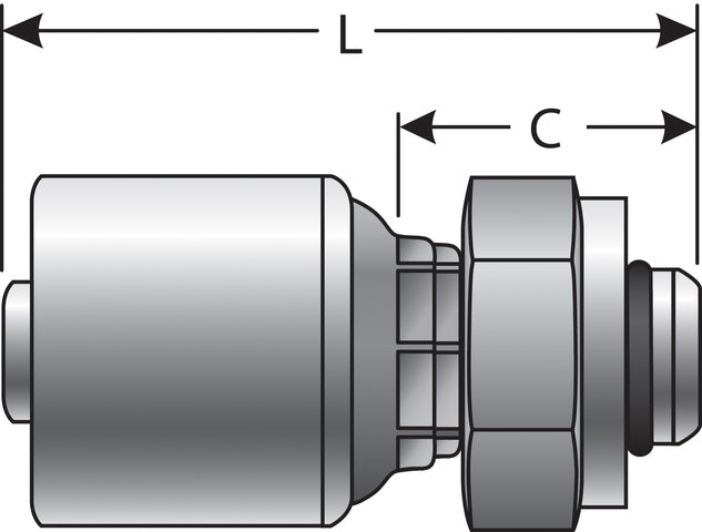 Hydraulic Coupling / Adapter Gates G25563-0606