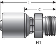 Hydraulic Coupling / Adapter Gates G25715-0410