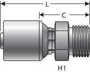 Hydraulic Coupling / Adapter Gates G25715-0612