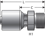 Hydraulic Coupling / Adapter Gates G25715-1020