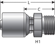 Hydraulic Coupling / Adapter Gates G25715-1630