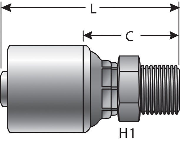 Hydraulic Coupling / Adapter Gates G25795-0808