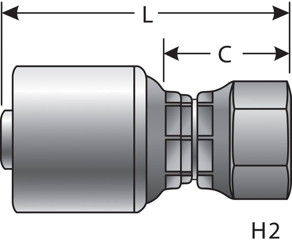 Hydraulic Coupling / Adapter Gates G25830-0402