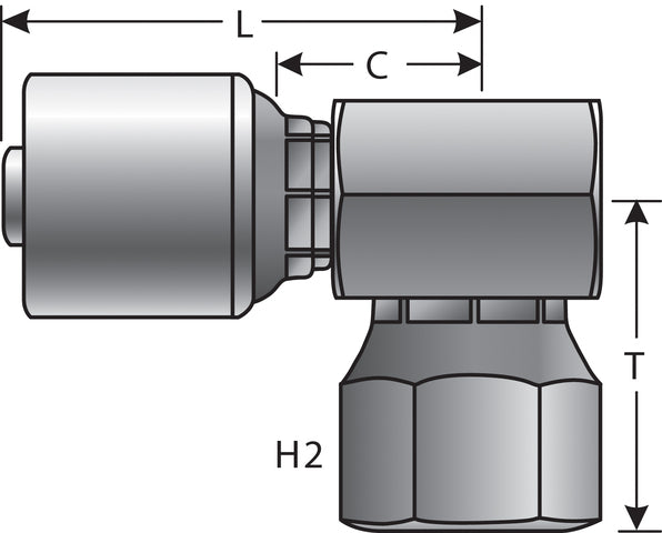 Hydraulic Coupling / Adapter Gates G25845-0808
