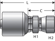 Hydraulic Coupling / Adapter Gates G25932-0808