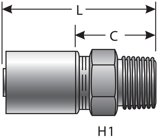 Hydraulic Coupling / Adapter Gates G43100-2020