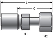 Hydraulic Coupling / Adapter Gates G43230-2424