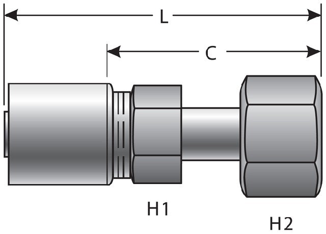 Hydraulic Coupling / Adapter Gates G43230-2424