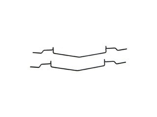 Disc Brake Anti-Rattle Clip Dorman-First Stop HW5400