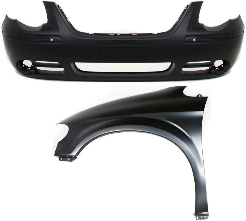 Bumper Cover CarParts KIT-112617-222