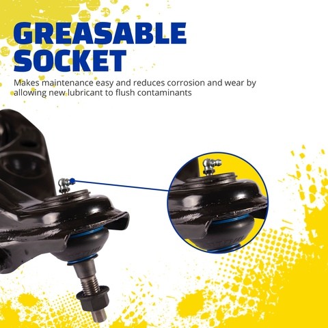 Suspension Control Arm and Ball Joint Assembly Moog Chassis RK623347