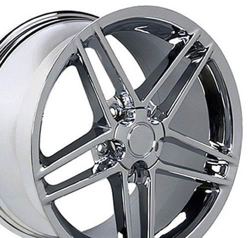 Wheel 18in Replica CV07A fits Chevrolet Corvette C6 Z06 18x9.5 Chrome