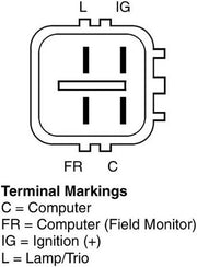 Alternator BBB Industries Rotating Electrical 11564