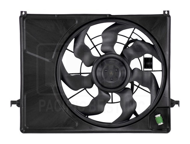 Dual Radiator and Condenser Fan Assembly Pacific Auto Company PF4113