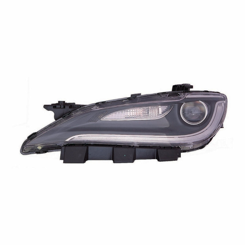 Driver Side Halogen Headlight Assembly – With LED Daytime Running Lamps – With Chrome Trim – 9006 Bulb