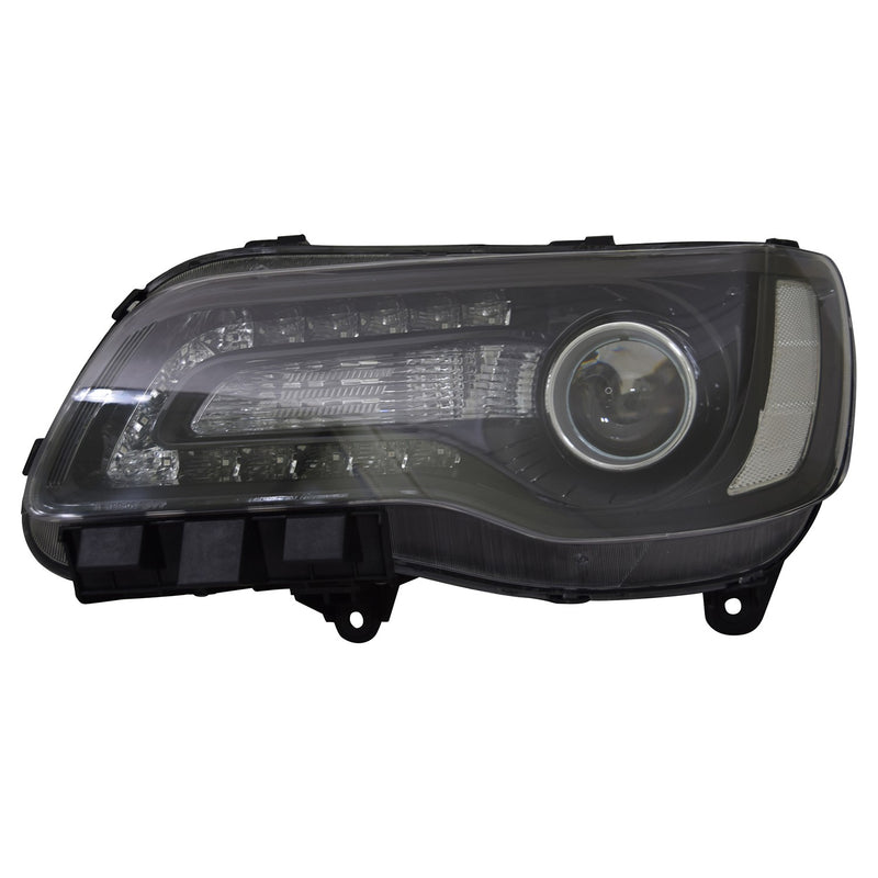 Remanufactured OE Driver Side Halogen Headlight Assembly – Black Bezel