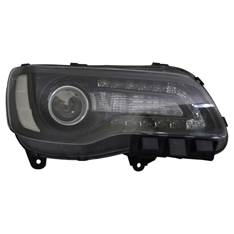 Remanufactured OE Passenger Side Halogen Headlight Assembly – Black Bezel