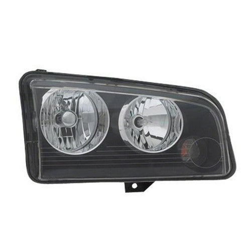 Remanufactured OE Passenger Side Halogen Headlight Assembly – Without Clear Lens on Amber Signal Bulb – From 11/06