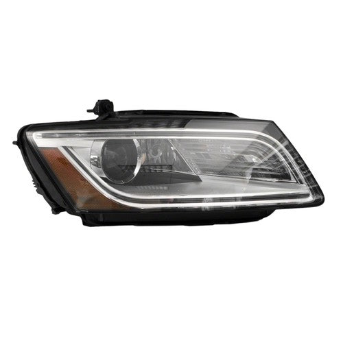 Remanufactured OE Passenger Side HID Headlight Lens and Housing; Without Curve Lighting