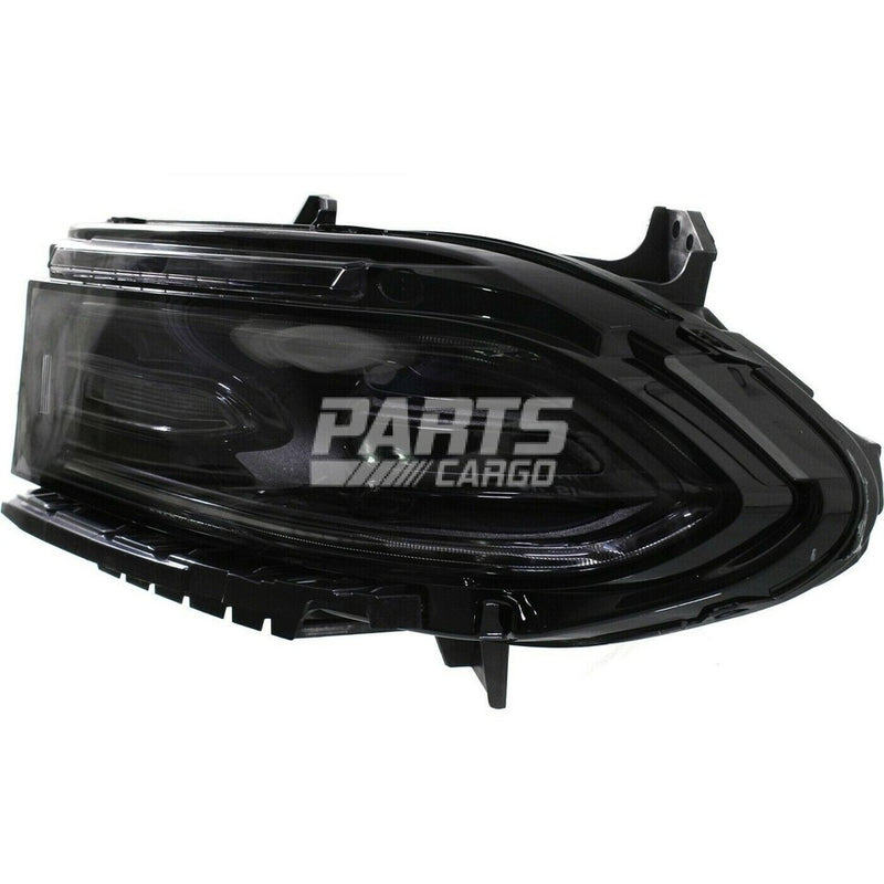 Driver Side Halogen Headlight Assembly – With LED Daytime Running Lamp – Without Logo Inside the Lens