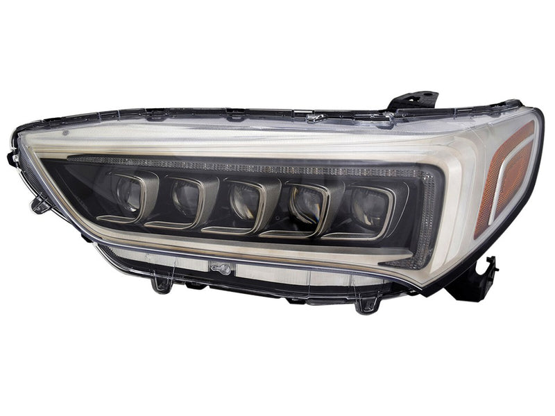 Driver Side LED Headlight Assembly; Chrome; Without A-Spec; Without Logo