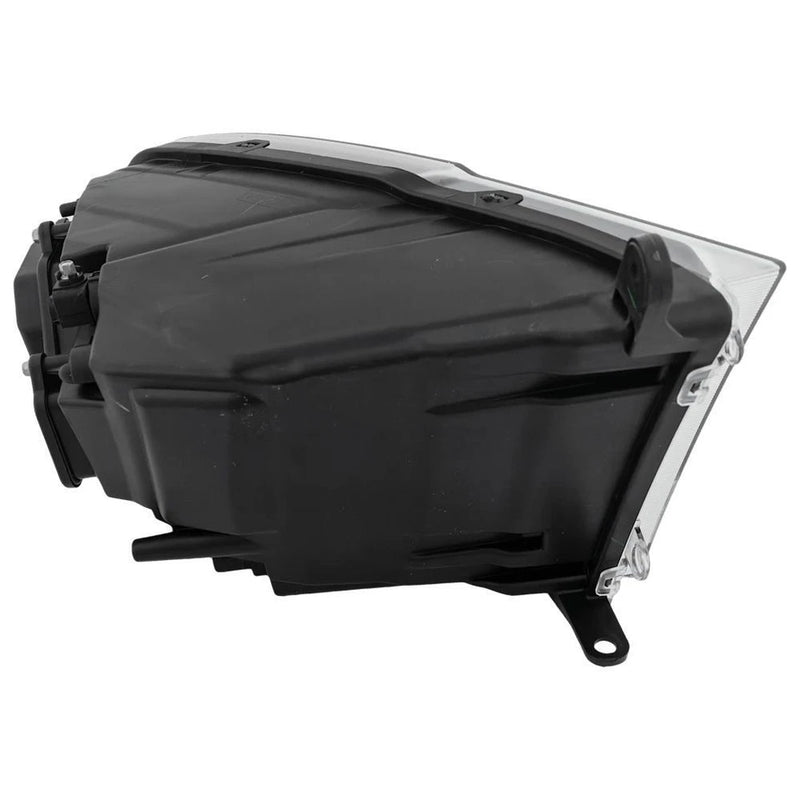 Driver Side Halogen Headlight Assembly – Projector Type – Black Bezel – Without Logo
