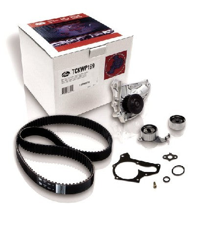 Engine Timing Belt Kit with Water Pump Gates TCKWP199
